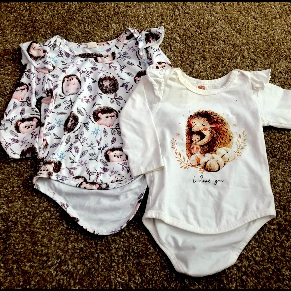 Two hedgehog onesies! 🦔